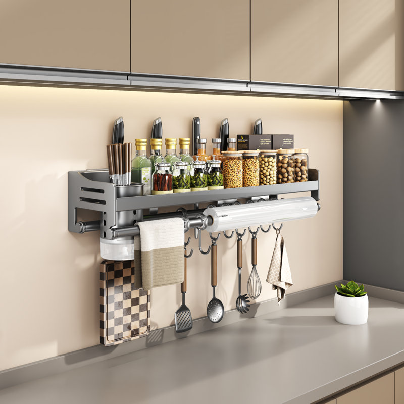 Ertel Adhesive Spice Rack, 12cm H x 60cm W x 14.5cm D
