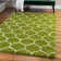 Red Barrel Studio® Ruby Trellis Shag Rug Green