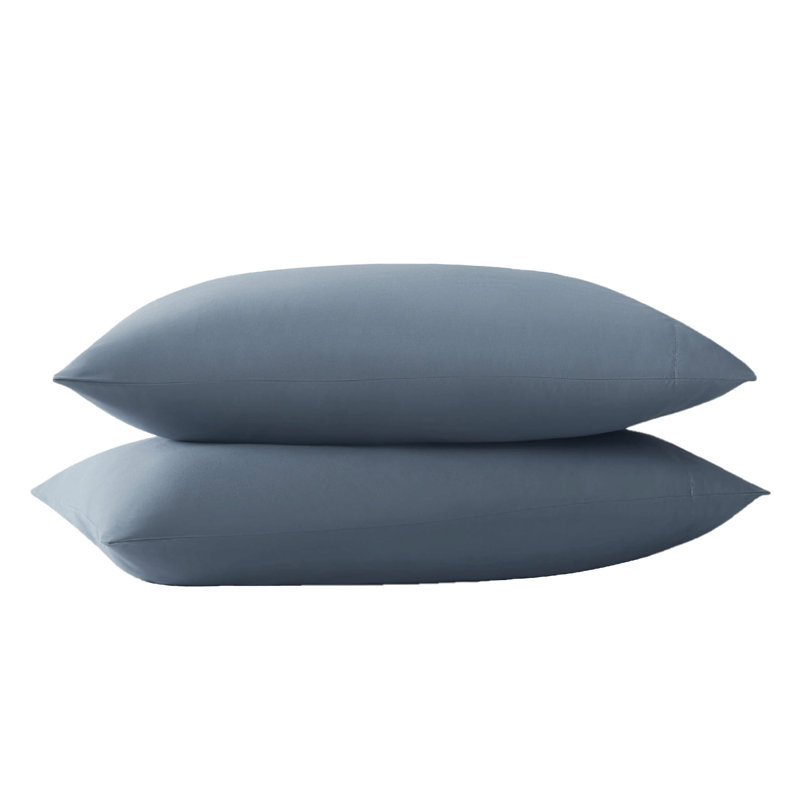 2 Piece Guest Room Pillowcase Case Pack, Blue, Queen Pillowcase Case Pack