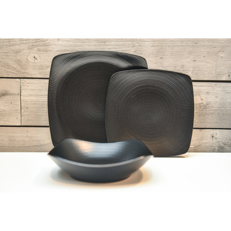 Black Rice 12pc Dinner Set