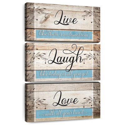 Tergel Live Laugh Love Inspirational Quote