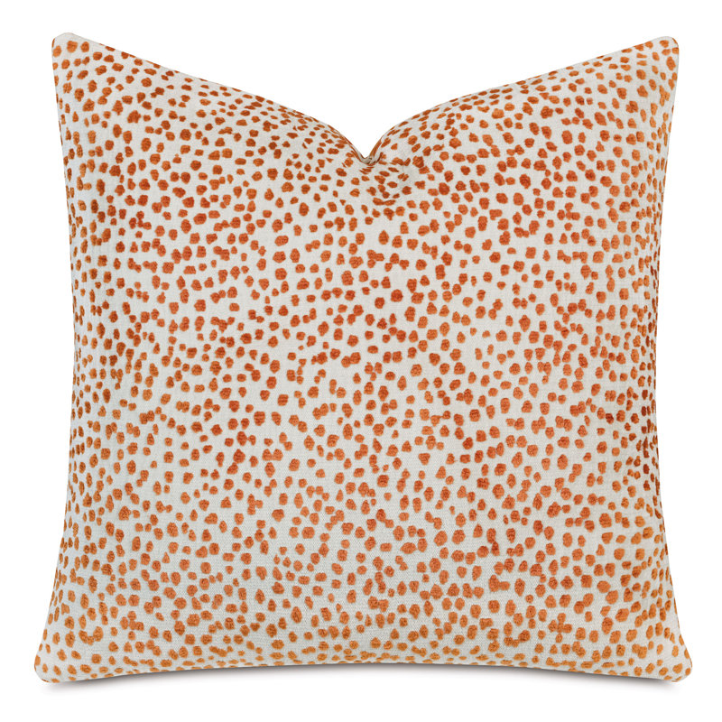Boutique Square Pillow Cover & Insert, Tapir Orange