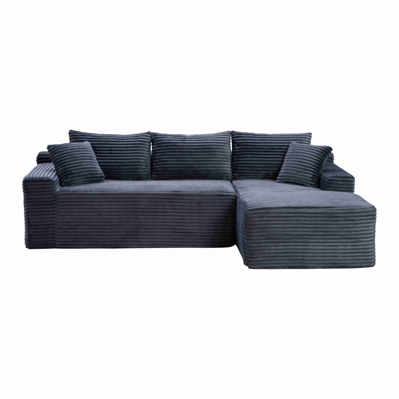 Canapé modulaire 106,3 po Cloud, Gris