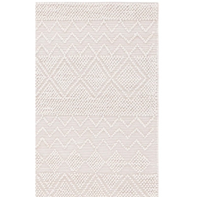Millbury Wool/Cotton Handmade Ivory Area Rug