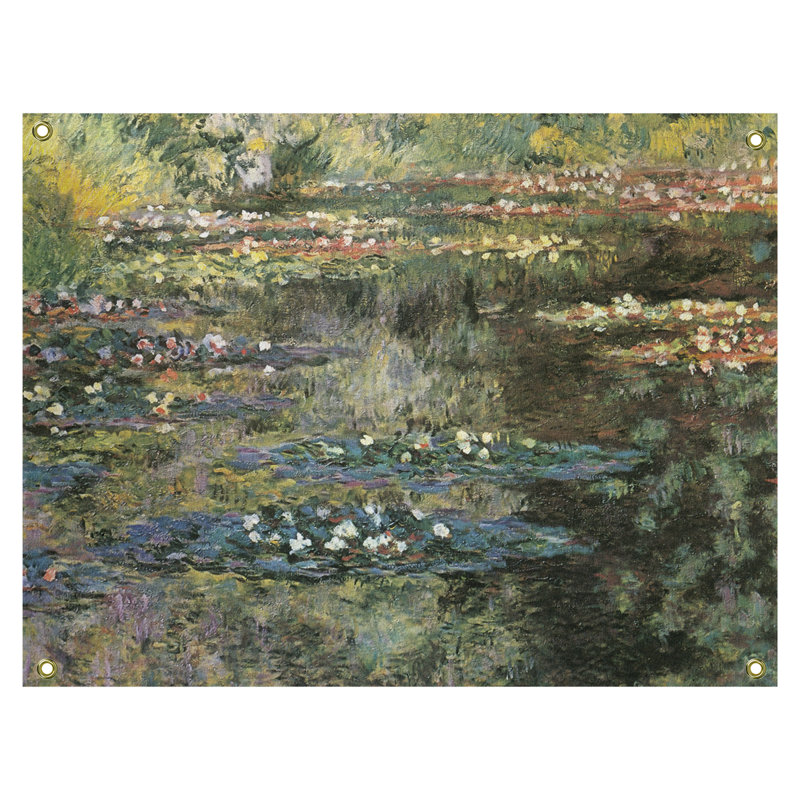 Tapisserie à eau à giverny lilyy étang Mane, H 60,5 po x l 51,5 po
