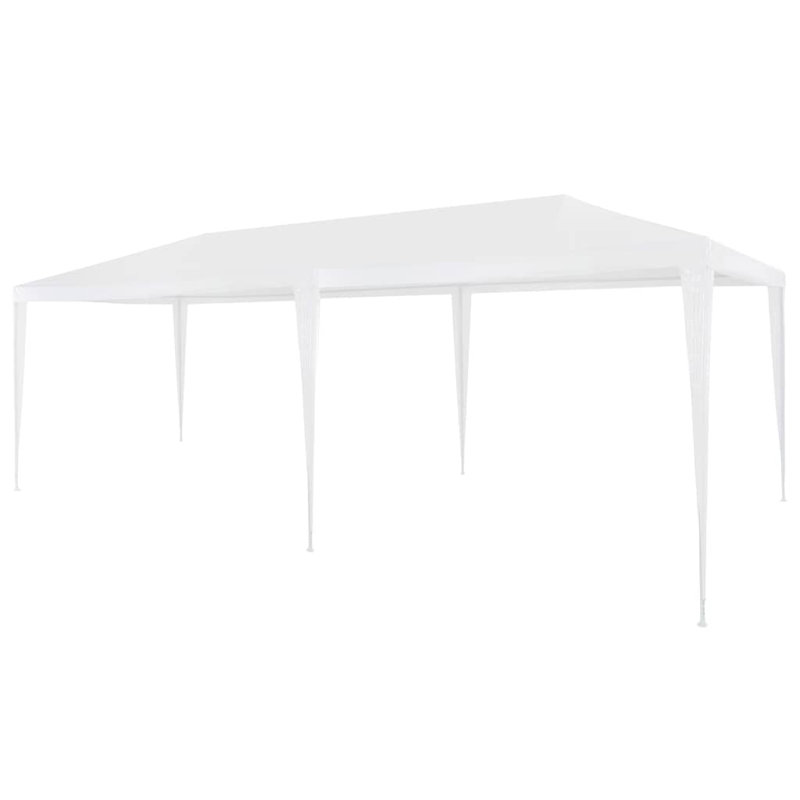 6m x 3m Steel Party Tent, White