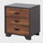 Walnut and Espresso 3-drawer Rectangular Accent Table-1306822115