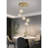 Modern 5 - Light Cluster Crystal Chandelier