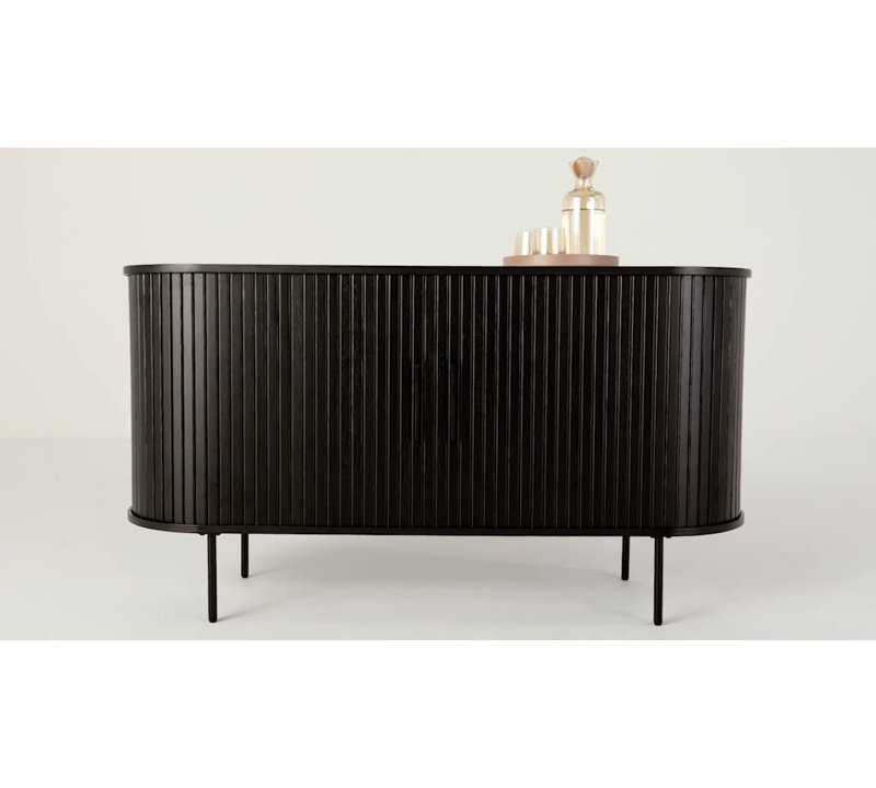 Iris 55'' Natural Oak Sideboard with Sliding Tambour Doors