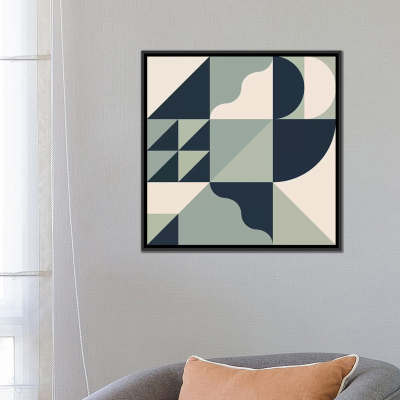 « avalanche », reproduction d’impression sur toile, H 18 po x l 18 po x P 1,5 po, Toile avec cadre noir, Pas de tapis