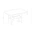 Table de bar Marcello Brown