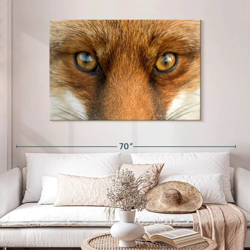 Amber Eyed Fox, 32" H x 48" W