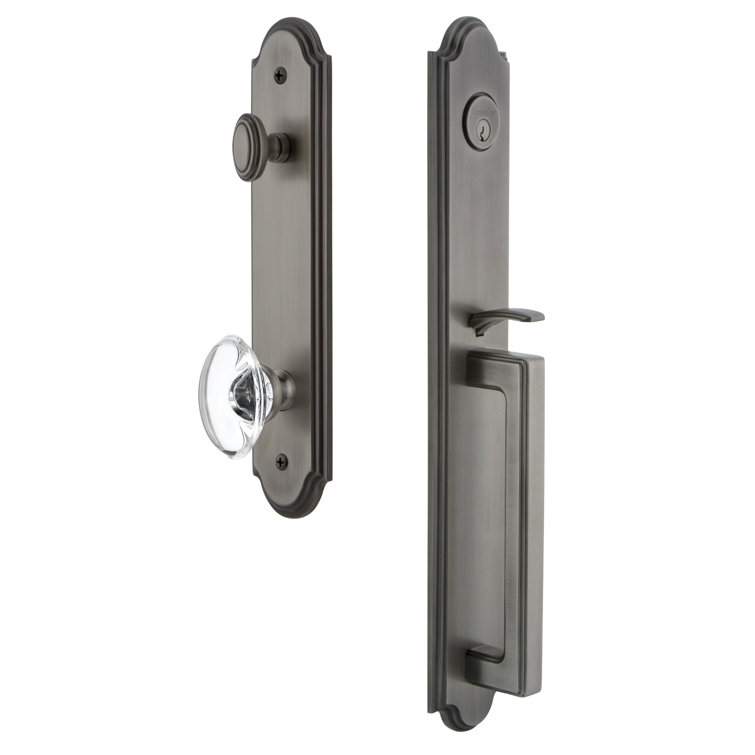 Arc Dummy Handleset with Deadbolt and Provence Knob and Rosette