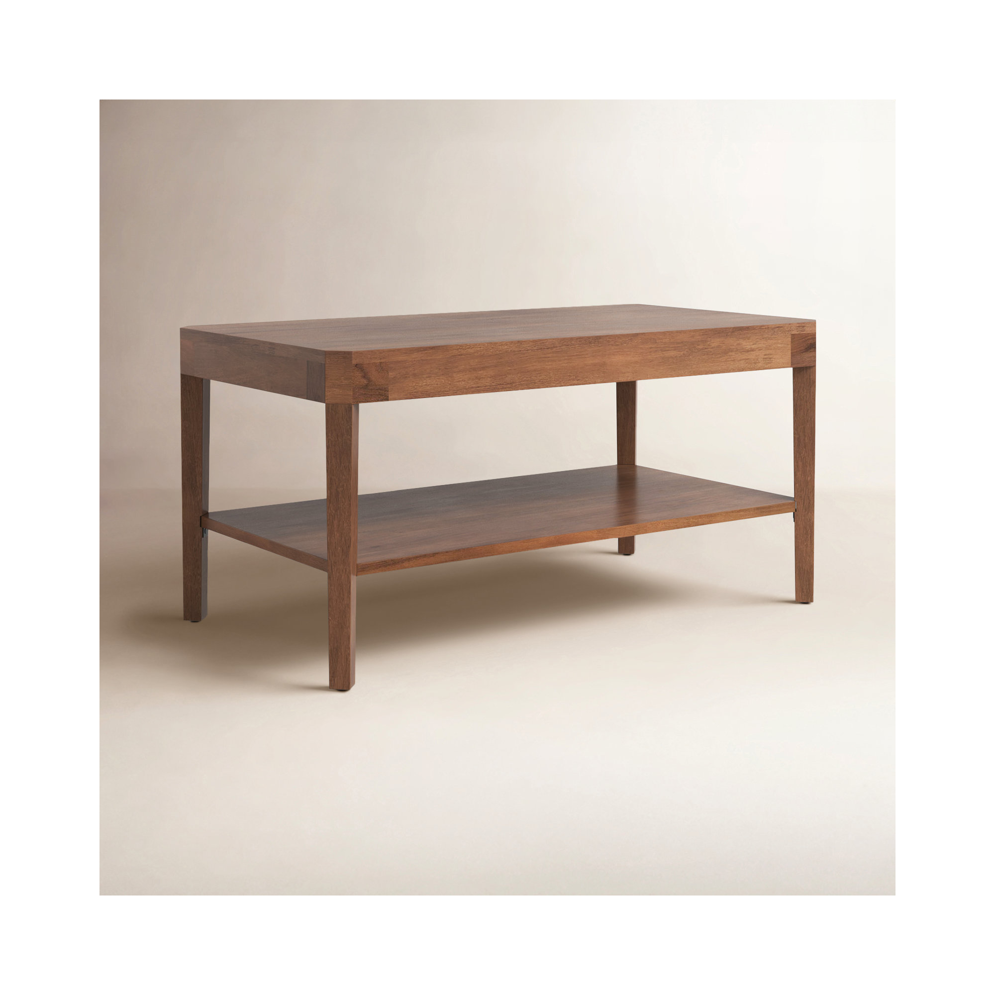 Ardentown Solid Wood Single Coffee Table, Walnut
