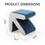 Tabouret d'appoint en bois massif et manufacturé-88545922