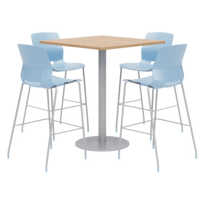 36" L Square Breakroom Table and Chair Set