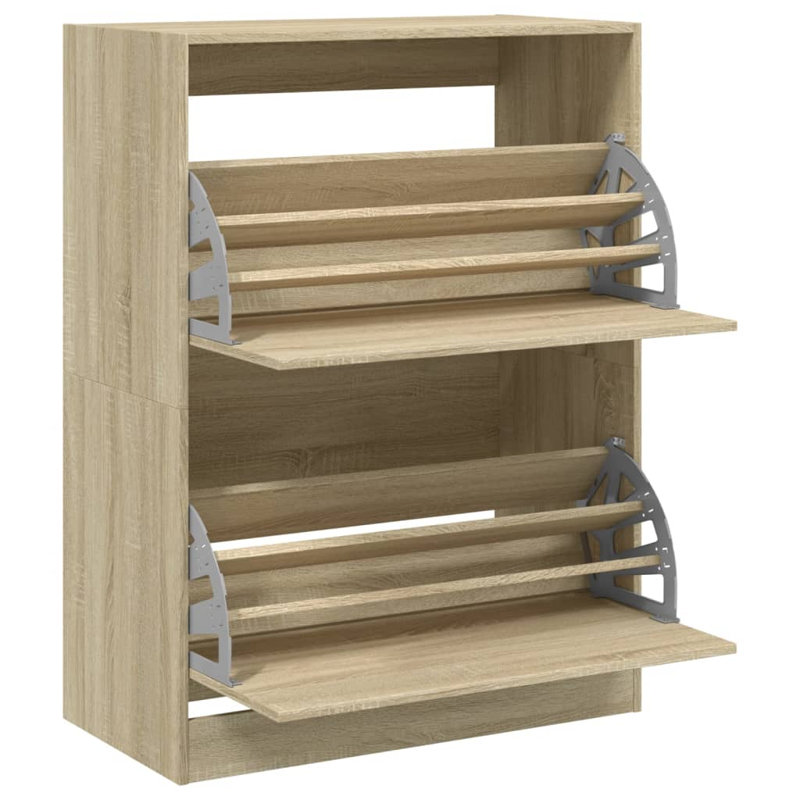 12 Pair Shoe Storage Cabinet, Sonoma Oak