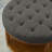 Round Upholstered Tufted Linen Ottoman Coffee Table-200077554-200077558