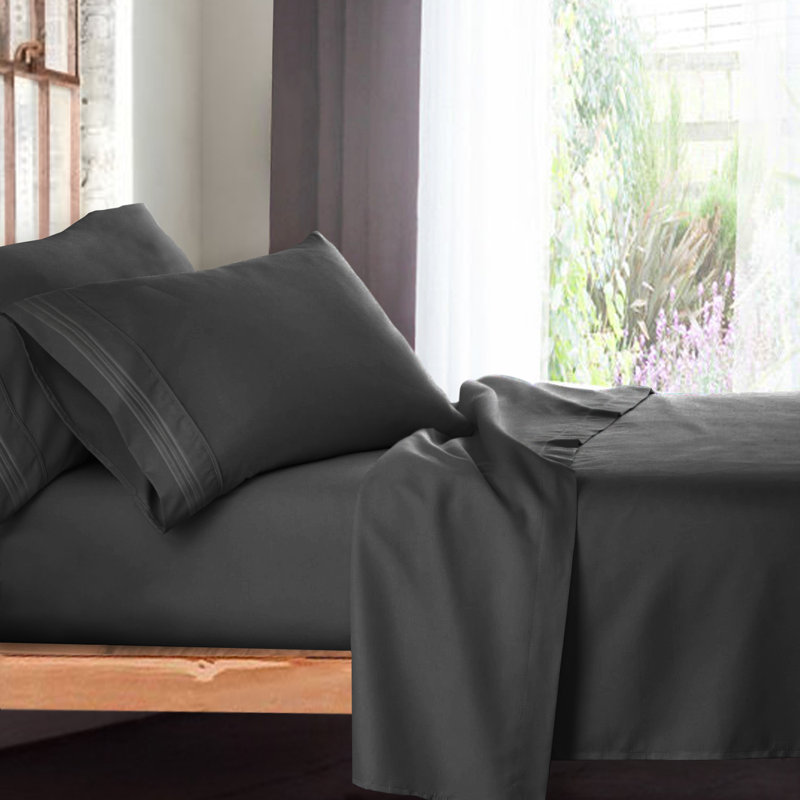 Ensemble de draps Setaluna, Très grand séparé, Gris