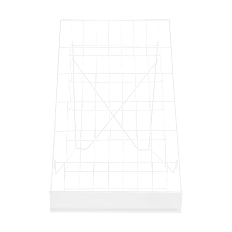 Porte-revues de bureau en fer, Blanc