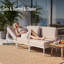 Ensemble de conversation modulaire en aluminium pour 3 personnes avec coussins