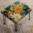 Chrysanthemums Mandala Boho Pattern - Floral Rectangle Ottoman