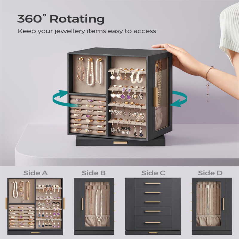 Aylor Jewellery Box +, Black