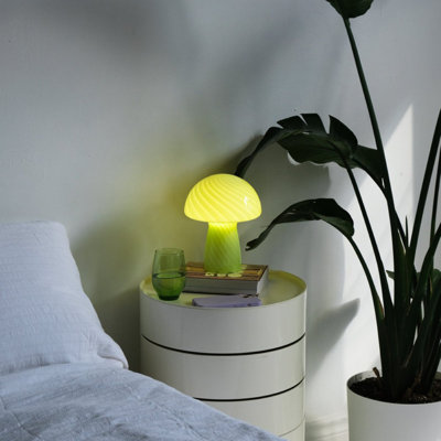 Petite lampe de table en verre
