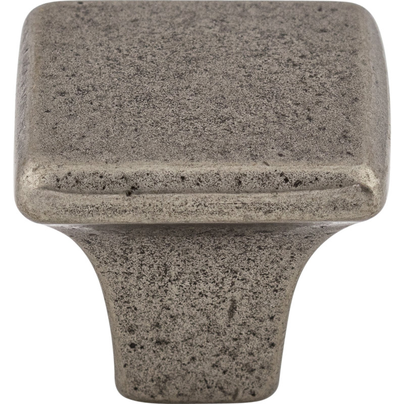 Britannia 1 1/4" Length Square Knob, Cast Iron