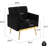 Velet Tufted Armchair With Gold Metal Legs-1602172586