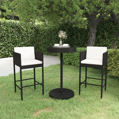 Garden Bar Set with Cushions Patio