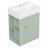 Wall Mounted Bathroom Vanity With Sink, Metal Handle And Side Storage Shelves-1688425777