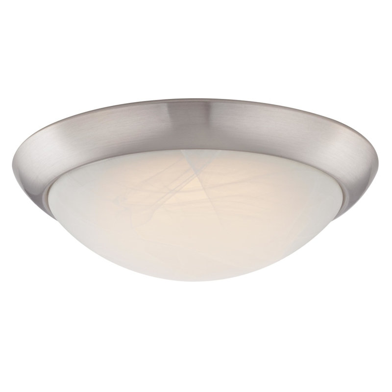 Azadeh LED Flush Mount, Brushed Nicke