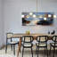 Lustre linéaire spoutnik à 8 lumières Kaynen