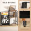 HOMCOM Record Player Stand with Vinyl Record Storage-1363003833
