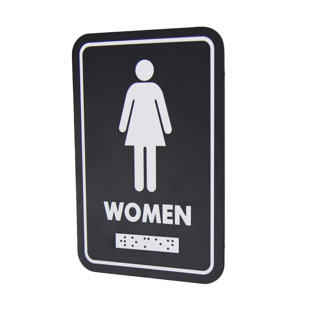 Panneau de signalisation féminin