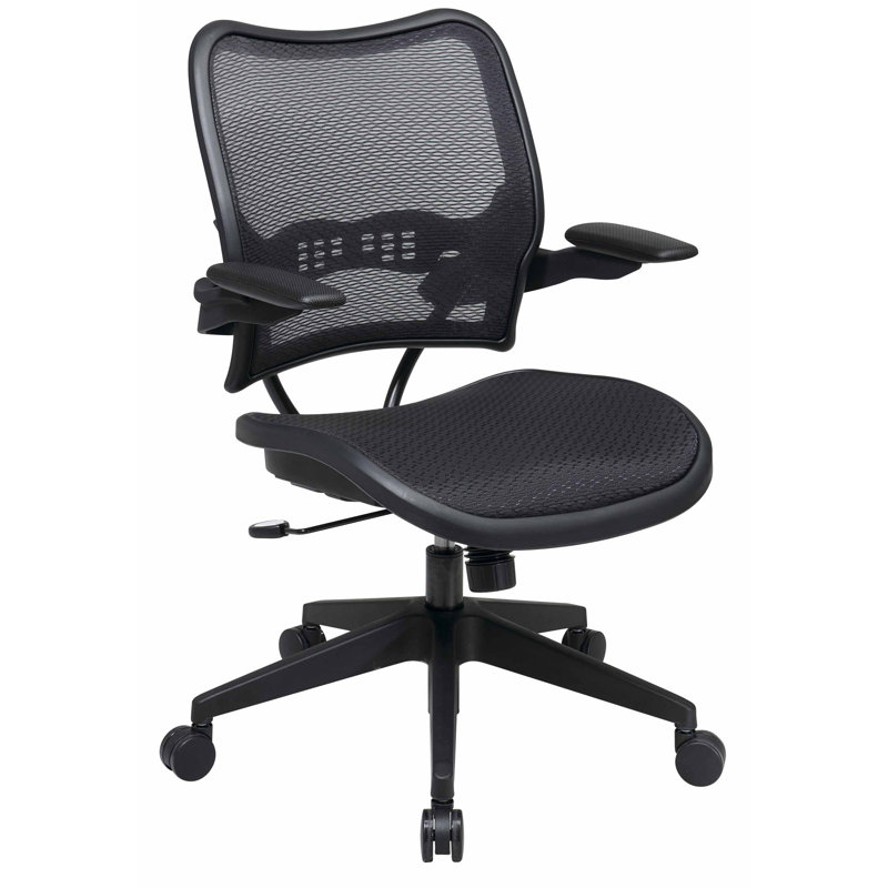Chaise de travail Pascarella, Inclinaison synchronisée 2-1, Noir, Porte-à-faux