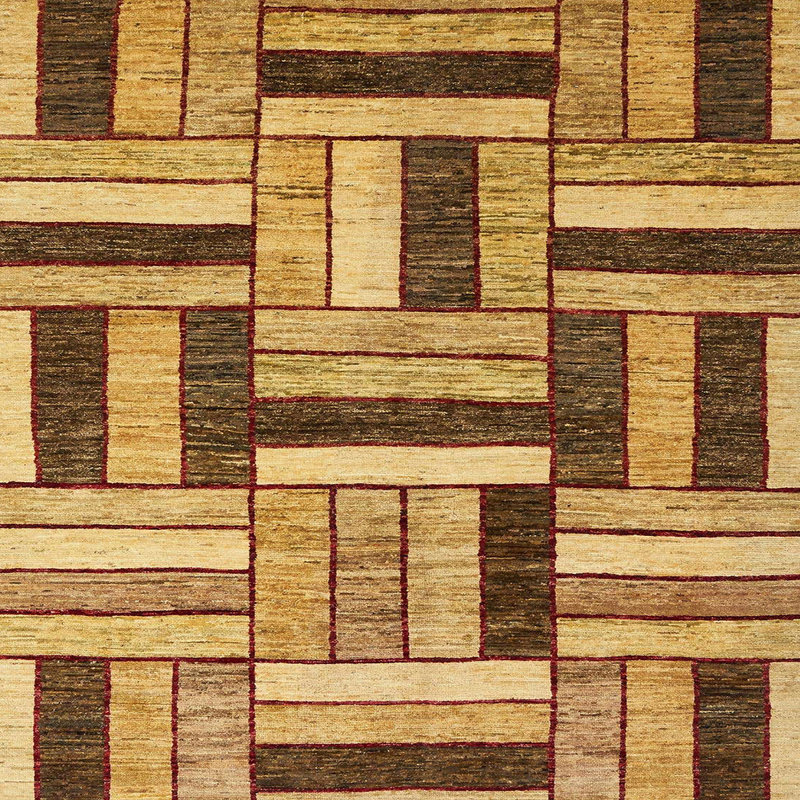 Tapis abstrait moderne 331, Carré 5 pi