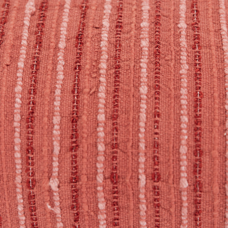 Coussin en polyester / viscose Leifsson, Terre cuite
