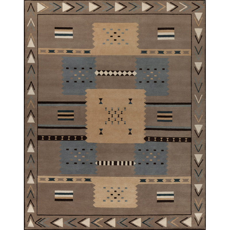 Mesa Wool Southwestern Area Rug, Rectangle 9' x 12'