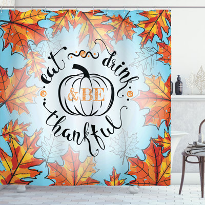 Shower Curtain with Hooks Included