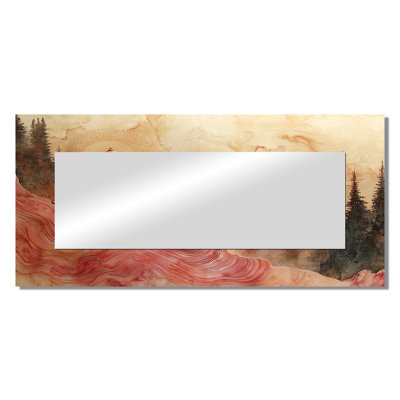 Hinduism God Meditation Connecting To The Forest I - Spiritual Mirror Wall Art - Printed On Metal