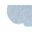 Solid Color Handmade Tufted Novelty 3'7" x 5'7" Cotton Area Rug in Blue/ Soft blue