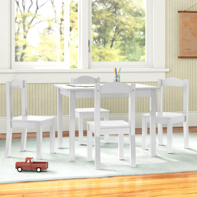 Kids 5 Piece Rectangular Play Or Activity Table and Chair Set