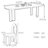 Vintage solid wood simple dining table set-107554652