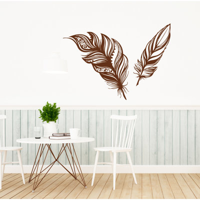 Adhésif décoratif plumes