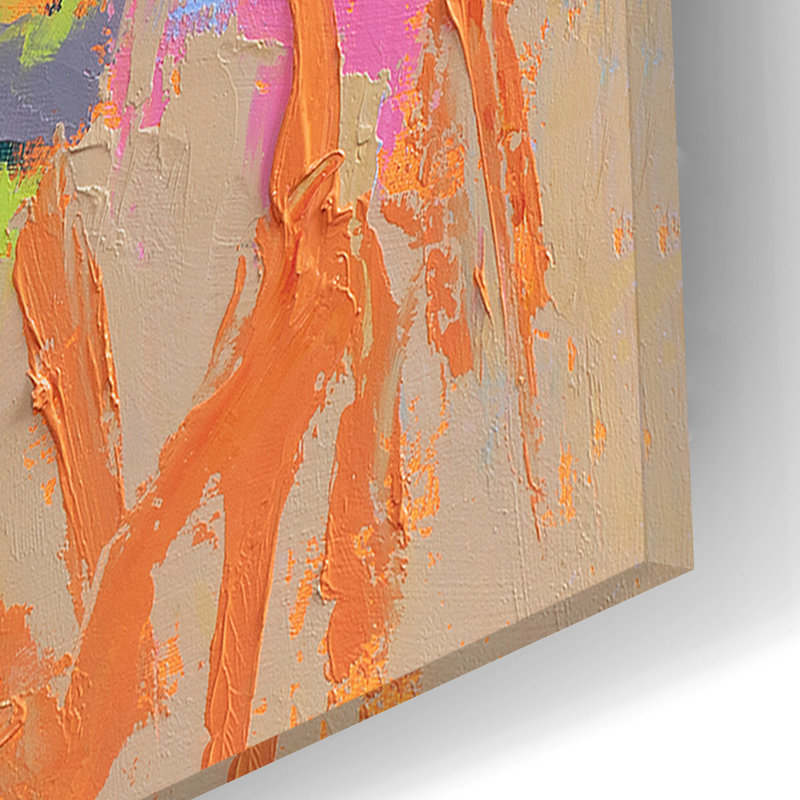 Art épique «Jungle Boogey» par Jane Schmidt, acrylique «Jungle Boogey» par Jane Schmidt, H 12 po x l 12 po