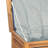 Water Resistant Teak Solid Wood Storage Bench in Brown