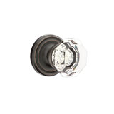 Double Dummy Old Town Clear Knob with Regular Rose