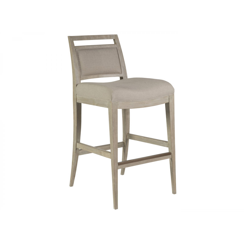 Cohesion Upholstered Stool, Counter Stool (24.5” Seat Height), Bianco